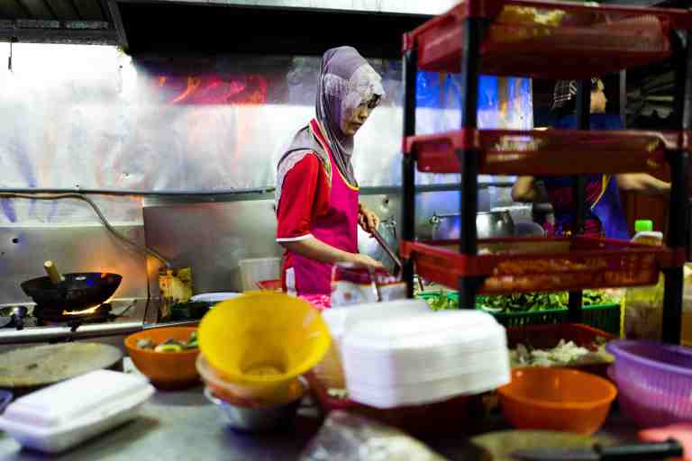 Malesia, settembre 2015. street food in Kuala Lumpur.